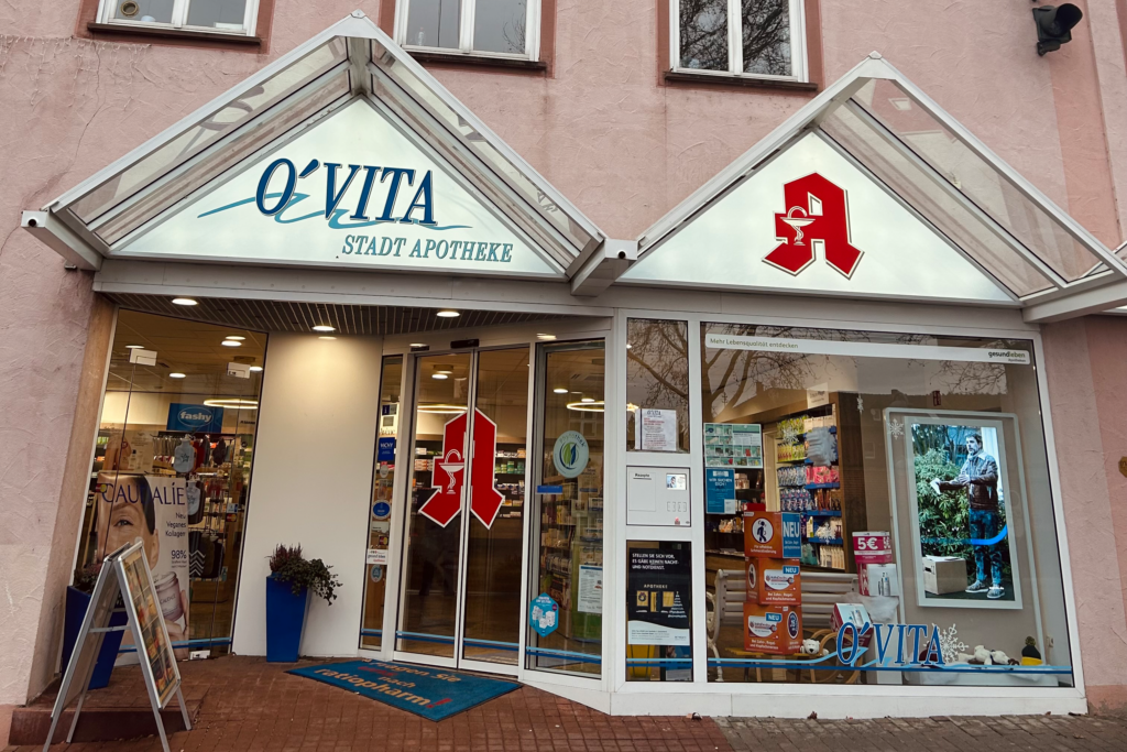 Filiale der O'VITA STADT-Apotheke von Außen